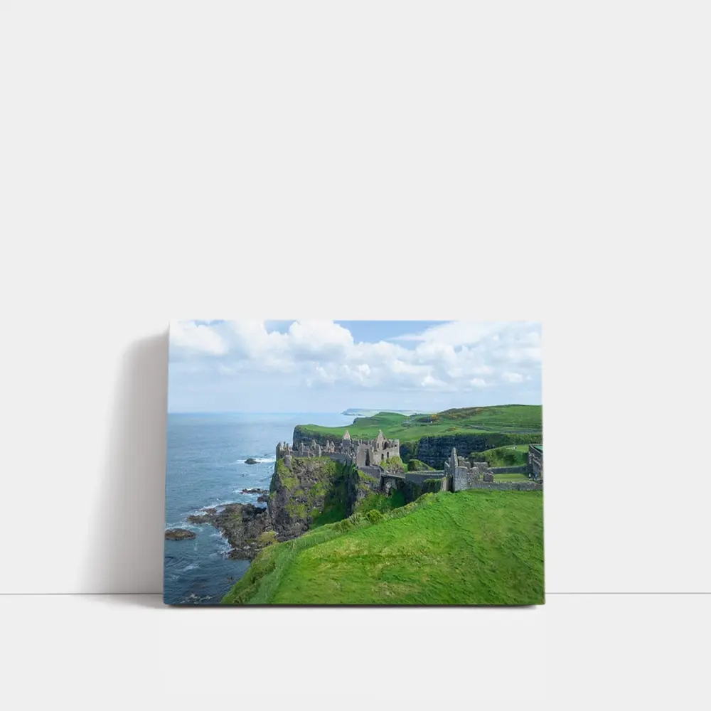 Dunluce Castle Ruins Irish Coastal Cliffs – Wall Art