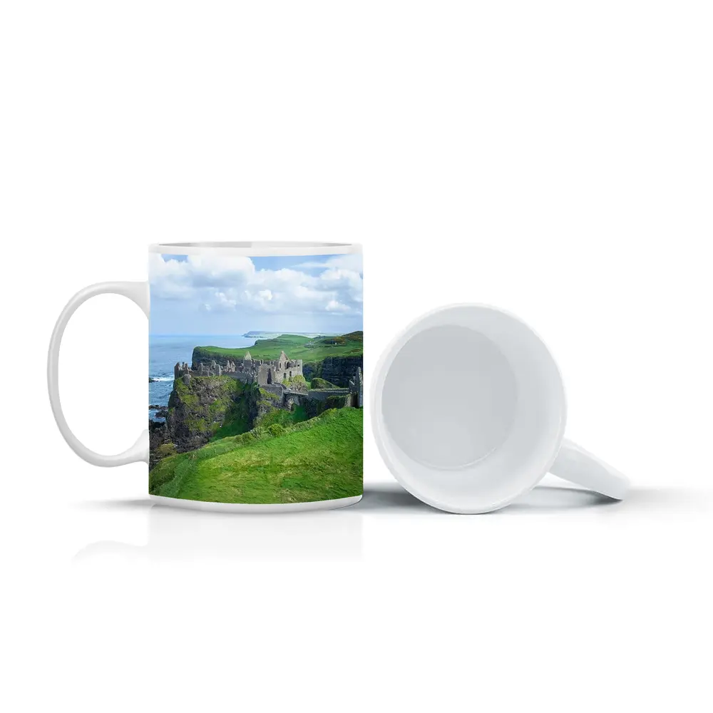 Dunluce Castle Ruins Irish Coastal Cliffs – Mugs