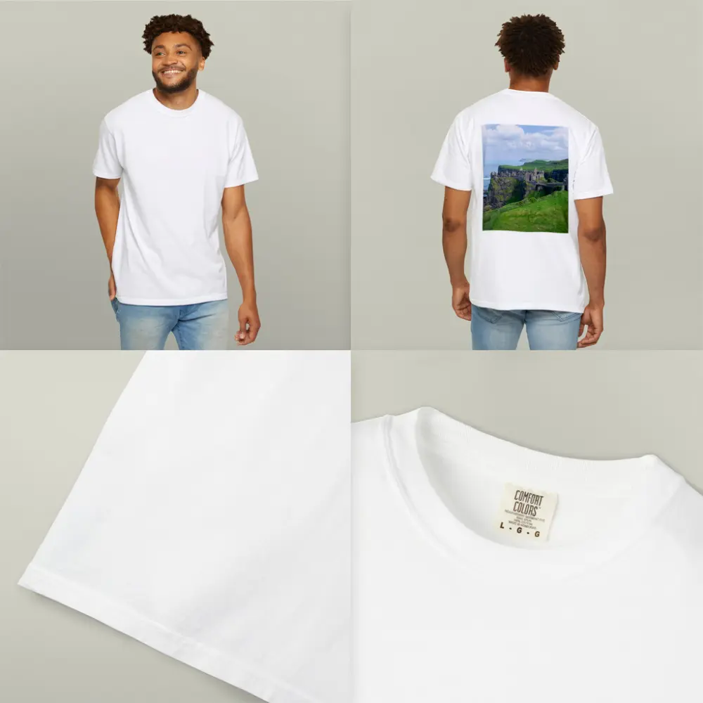 Dunluce Castle Ruins Irish Coastal Cliffs – T-Shirts