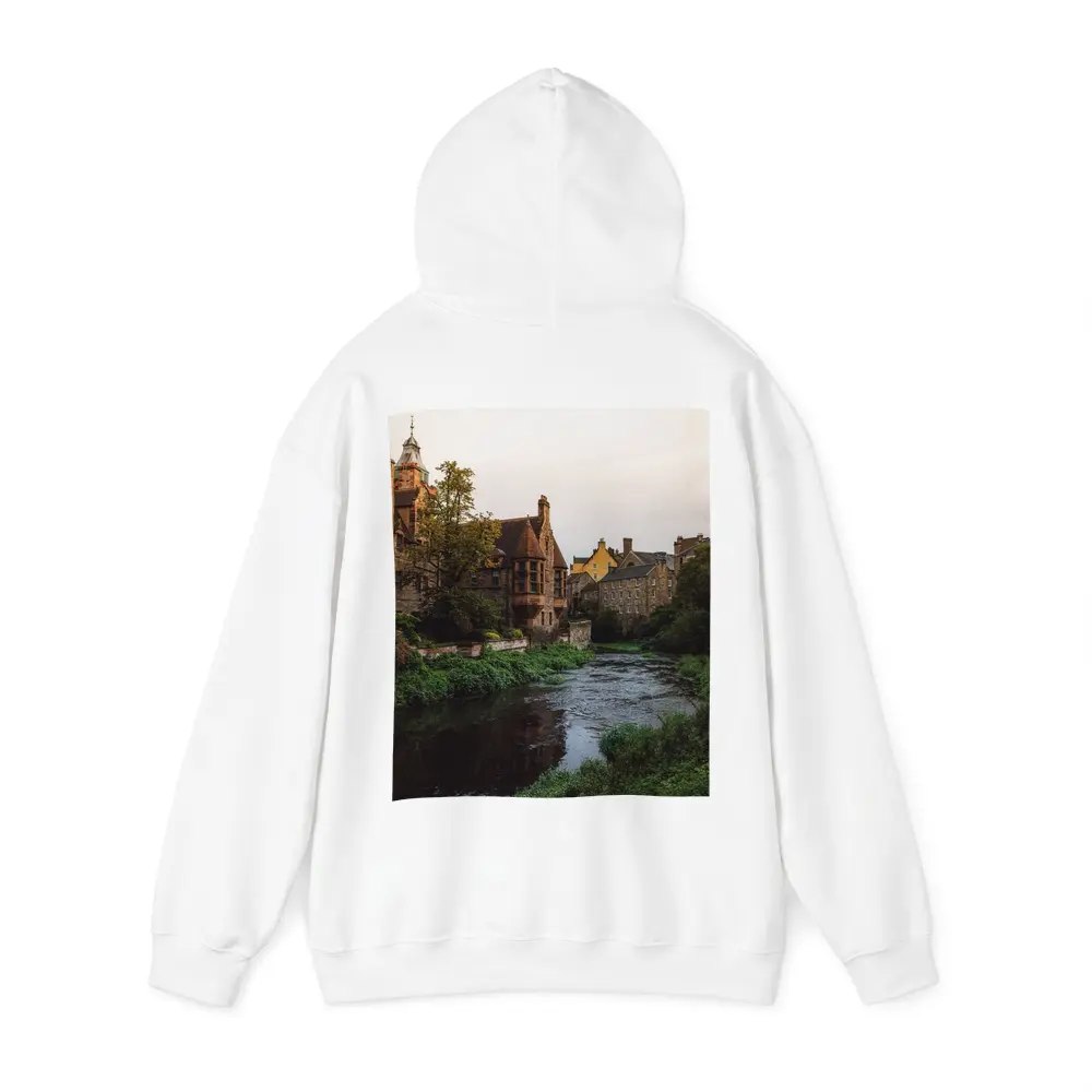 Dean Village River Edinburgh Scotland Stone Buildings – Hoodies