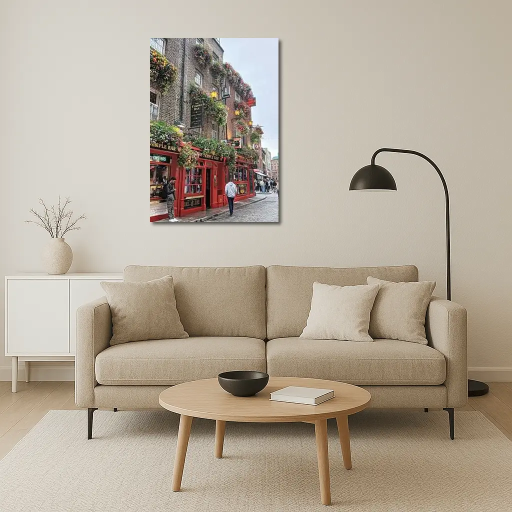 Temple Bar Pub Dublin Street Scene – Wall Art