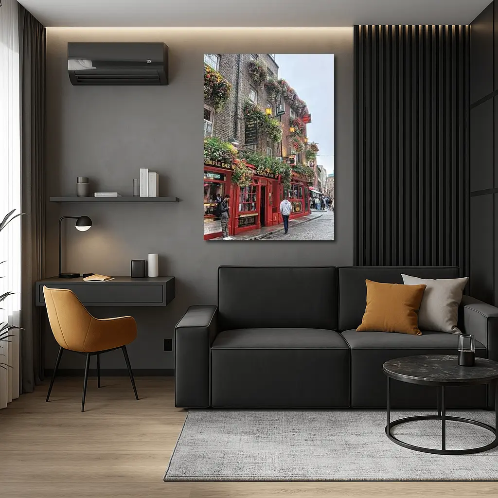 Temple Bar Pub Dublin Street Scene – Wall Art