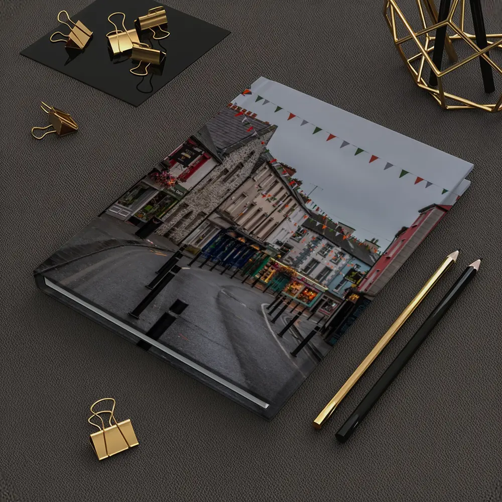 Irish Town Street with Colorful Shopfronts – Notebooks