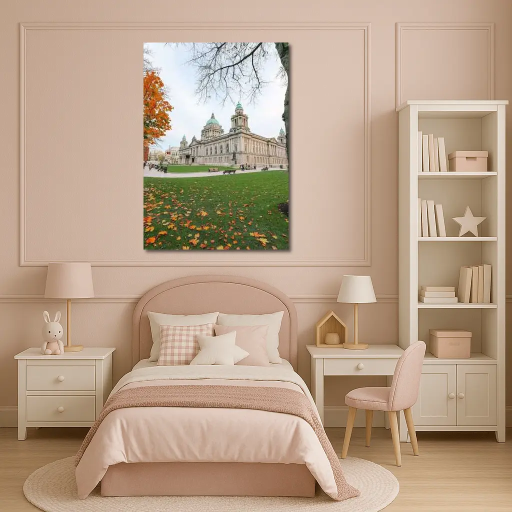 Belfast City Hall Autumn Leaves Ireland – Wall Art