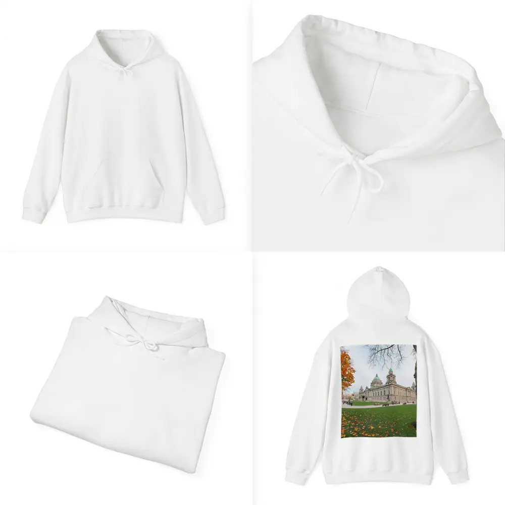 Belfast City Hall Autumn Leaves Ireland – Hoodies