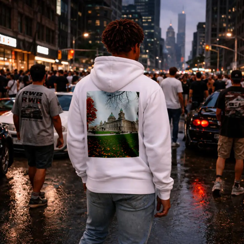 Belfast City Hall Autumn Leaves Ireland – Hoodies