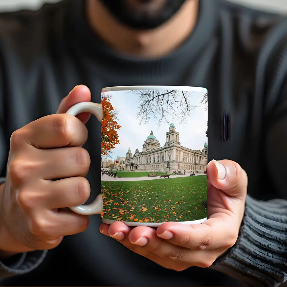 Belfast City Hall Autumn Leaves Ireland – Mugs