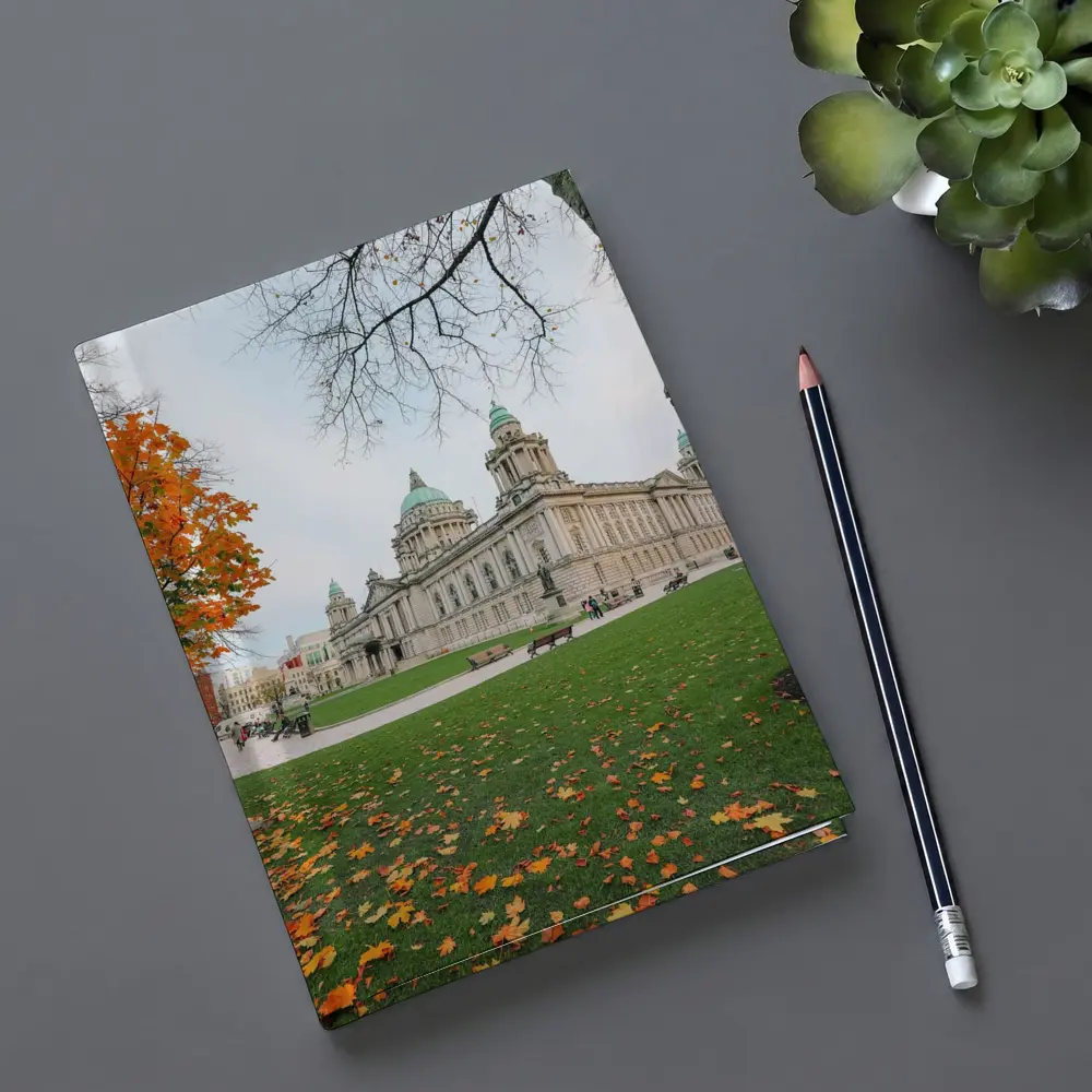 Belfast City Hall Autumn Leaves Ireland – Notebooks
