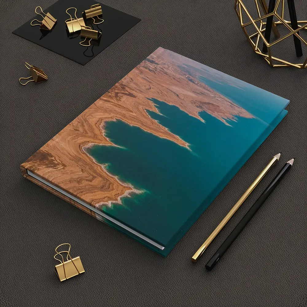 Dead Sea Aerial View Desert Coast – Notebooks