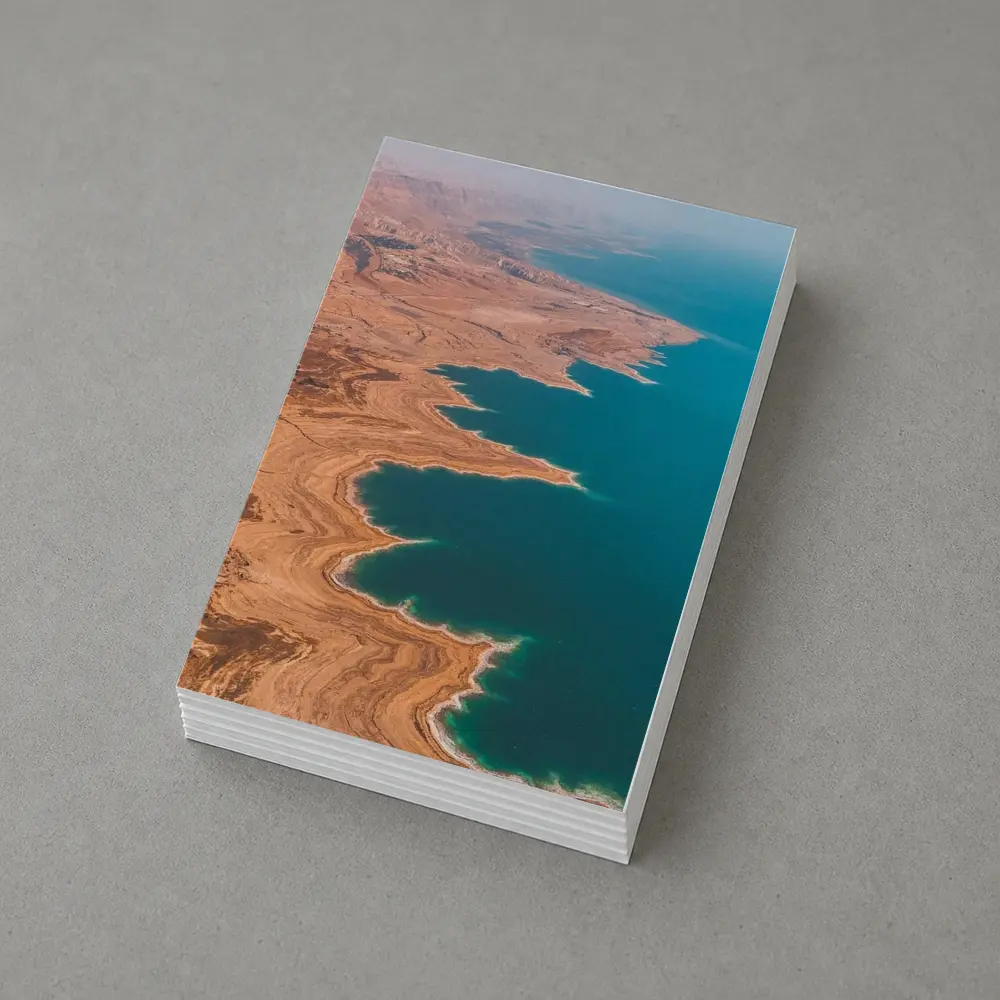 Dead Sea Aerial View Desert Coast – Postcards