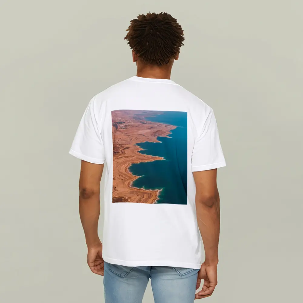 Dead Sea Aerial View Desert Coast – T-Shirts