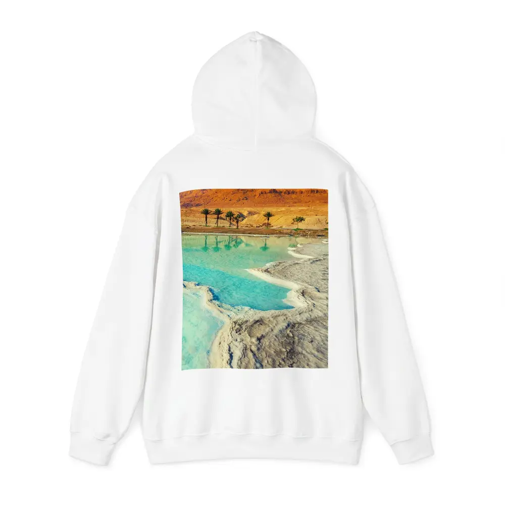 Dead Sea Salt Shores Desert Palms Israel – Hoodies