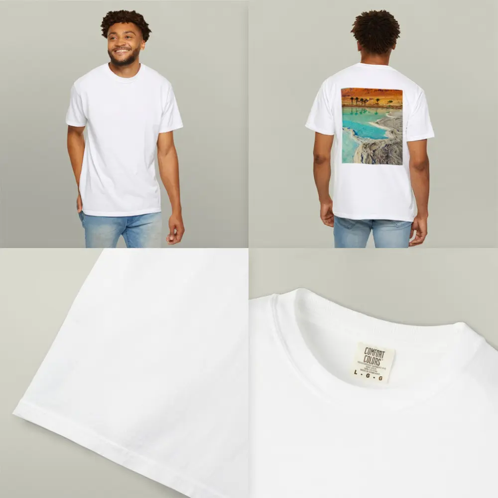 Dead Sea Salt Shores Desert Palms Israel – T-Shirts