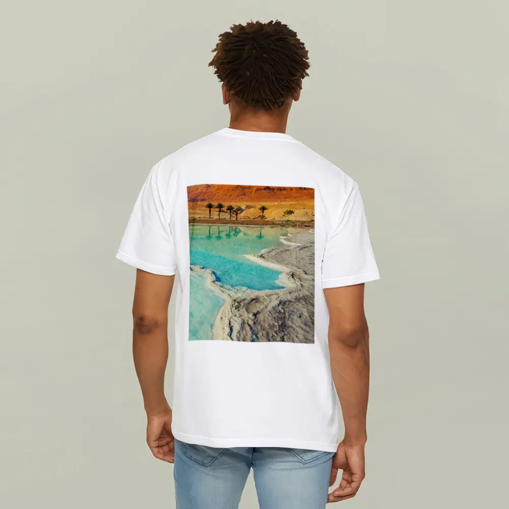 Dead Sea Salt Shores Desert Palms Israel – T-Shirts