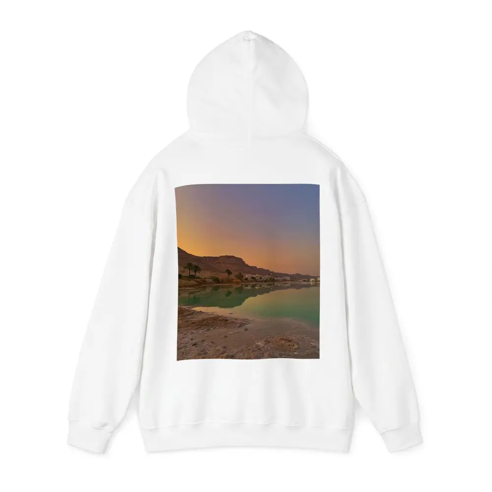 Dead Sea Sunset Orange Sky Desert Landscape – Hoodies