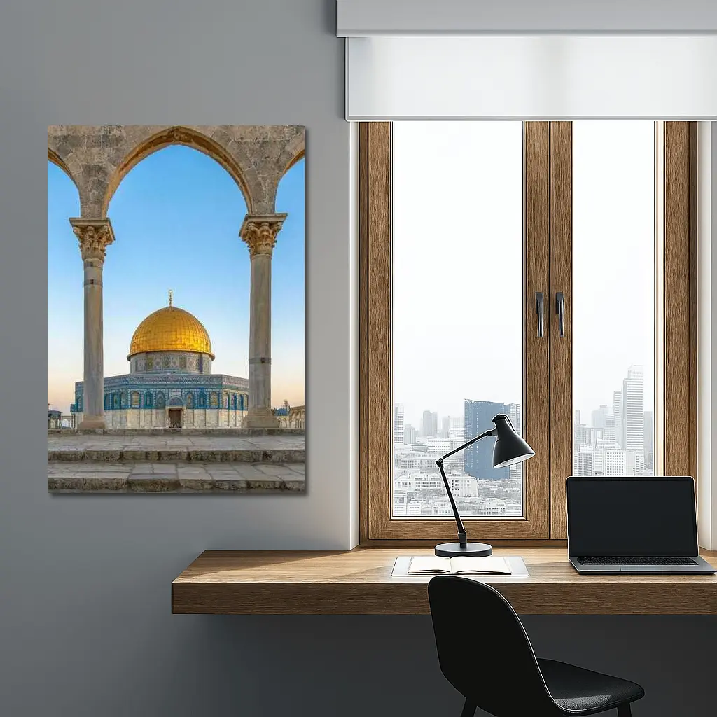 Dome of the Rock Jerusalem Blue Sky – Wall Art
