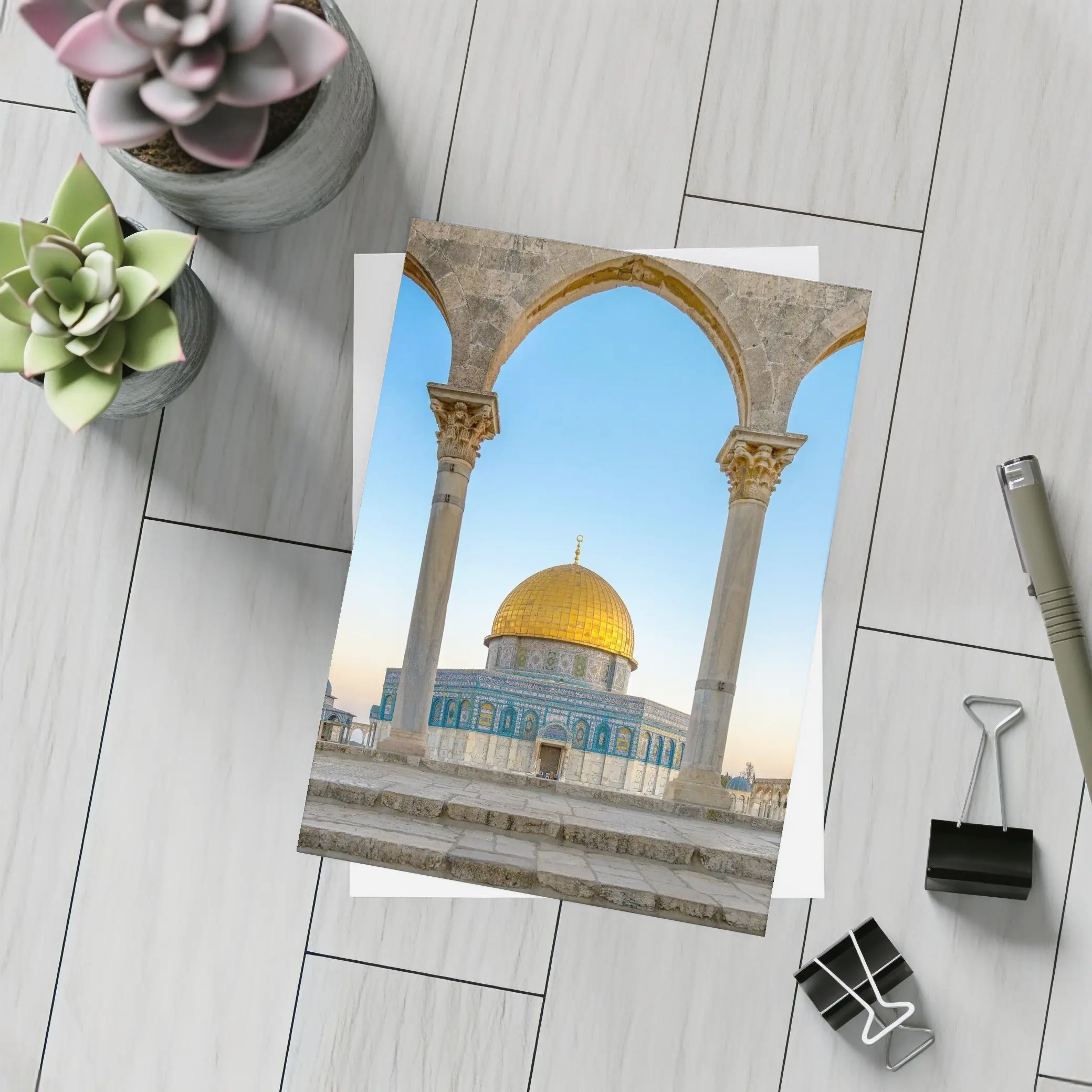 Dome of the Rock Jerusalem Blue Sky – Postcards