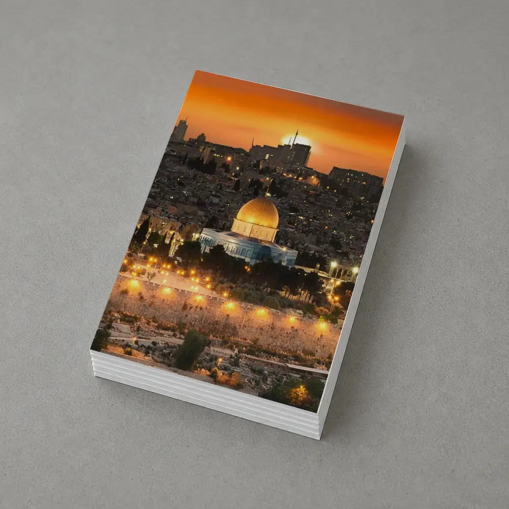 Dome of the Rock Jerusalem Sunset Skyline – Postcards