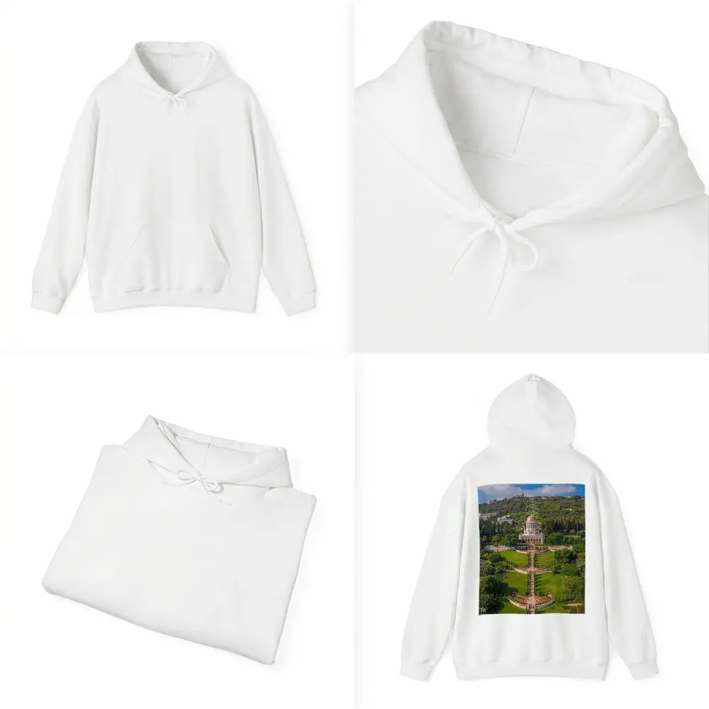 Bahai Gardens Shrine Haifa Israel Aerial View – Hoodies