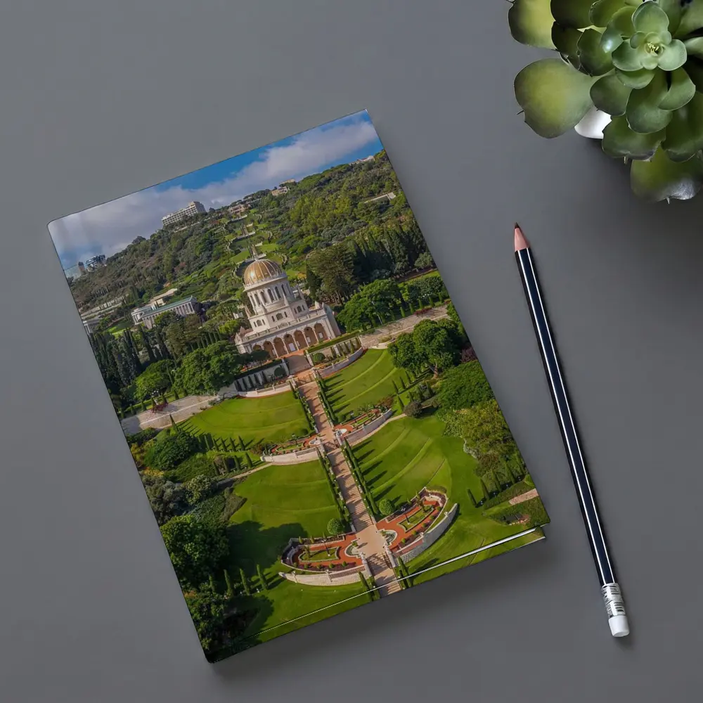 Bahai Gardens Shrine Haifa Israel Aerial View – Notebooks
