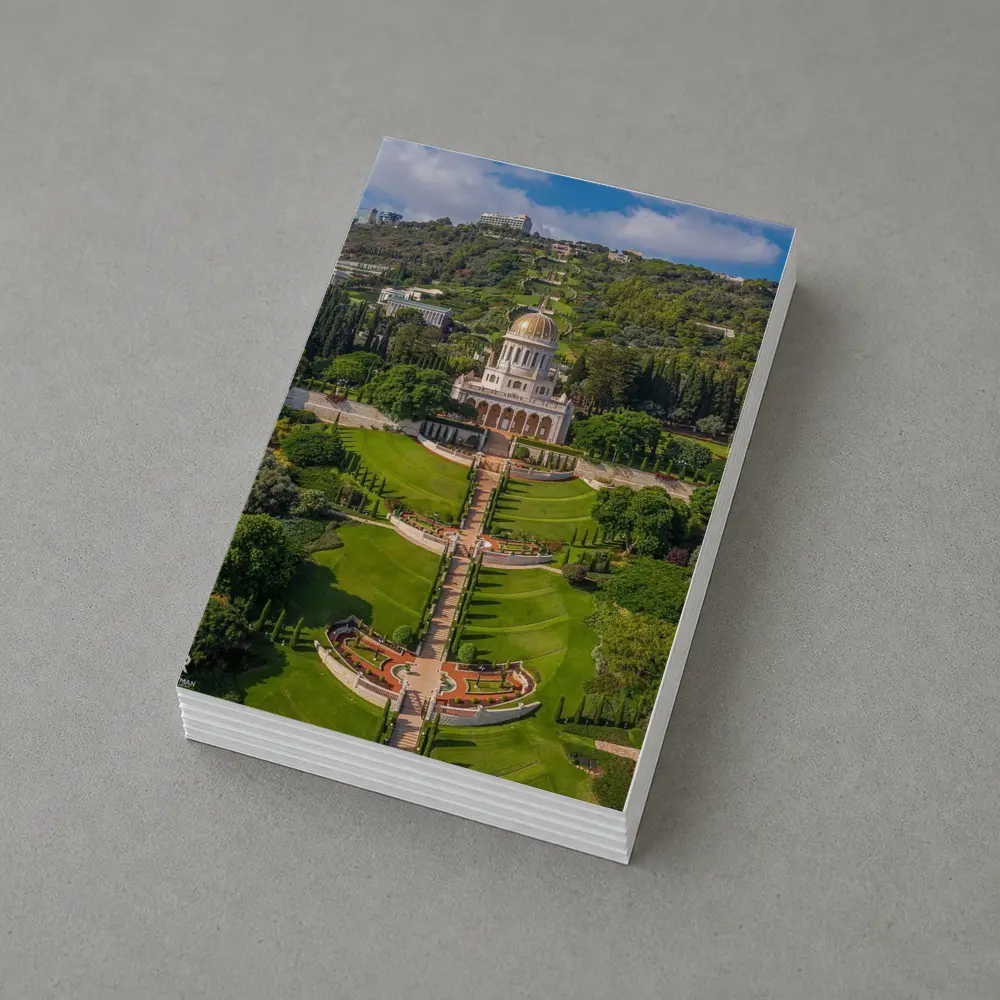 Bahai Gardens Shrine Haifa Israel Aerial View – Postcards