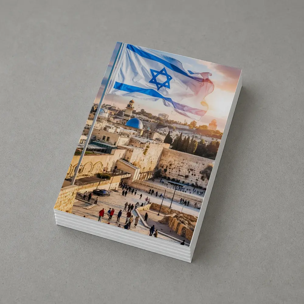 Israel Flag Western Wall Jerusalem Skyline – Postcards
