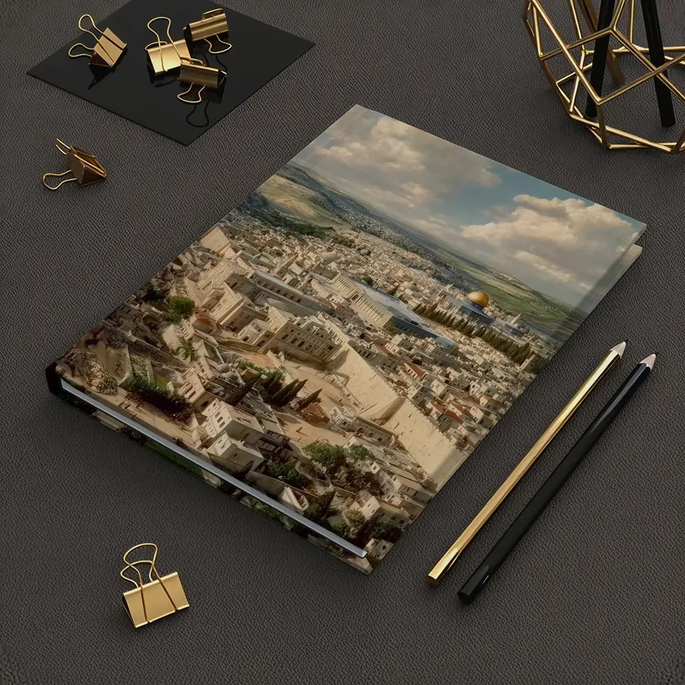 Jerusalem Old City Aerial Panoramic View – Notebooks