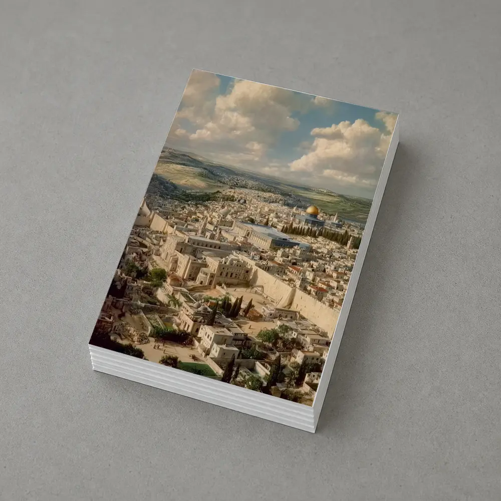 Jerusalem Old City Aerial Panoramic View – Postcards
