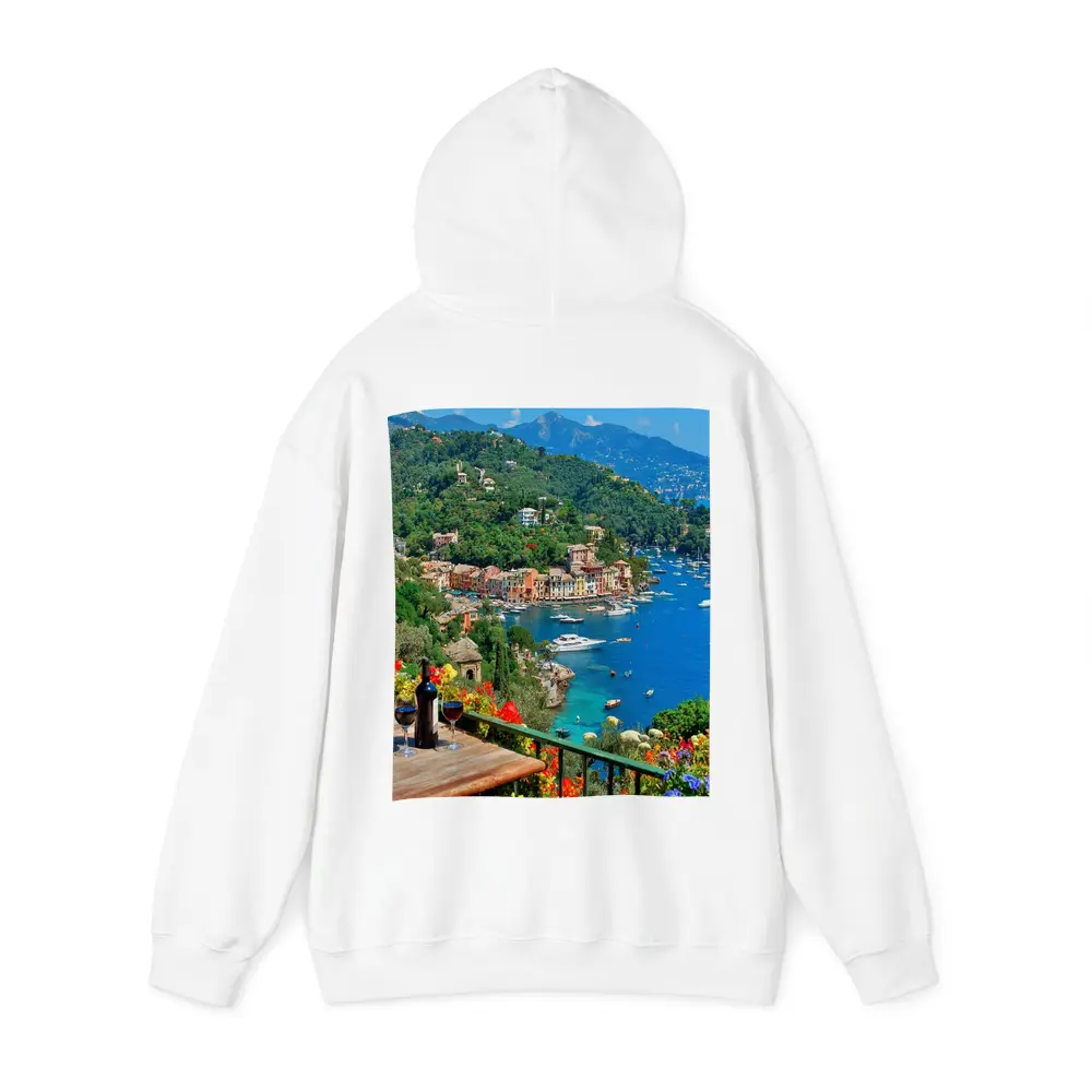 Portofino Italy Harbor Colorful Coastal Village View – Hoodies