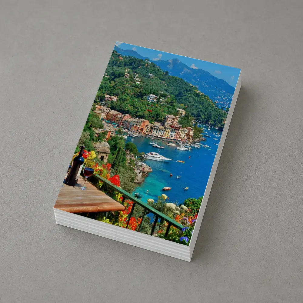 Portofino Italy Harbor Colorful Coastal Village View – Postcards