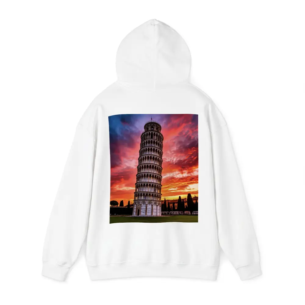 Leaning Tower of Pisa Dramatic Sunset Sky – Hoodies