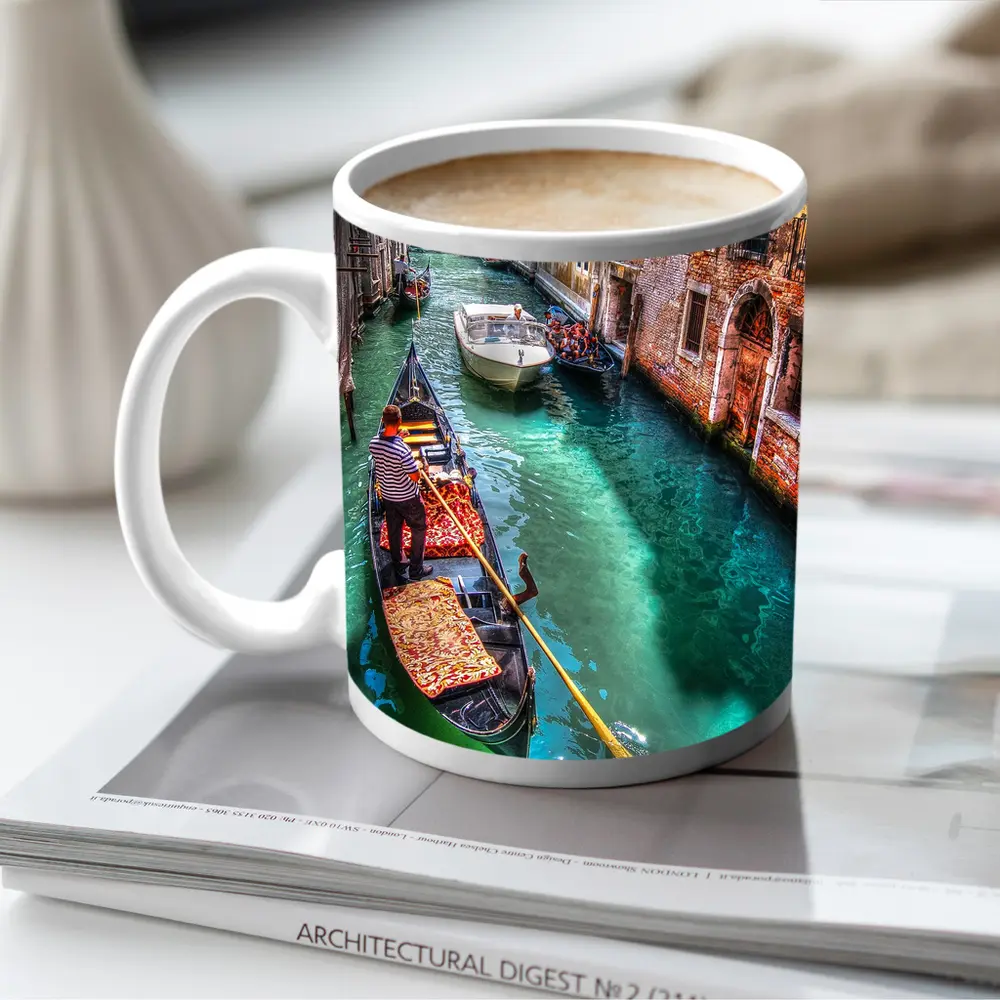 Venice Canal Gondola Italy Turquoise Water – Mugs