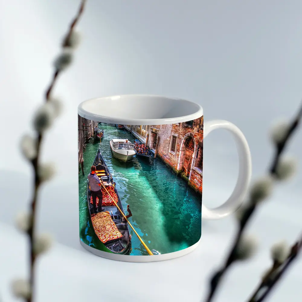 Venice Canal Gondola Italy Turquoise Water – Mugs