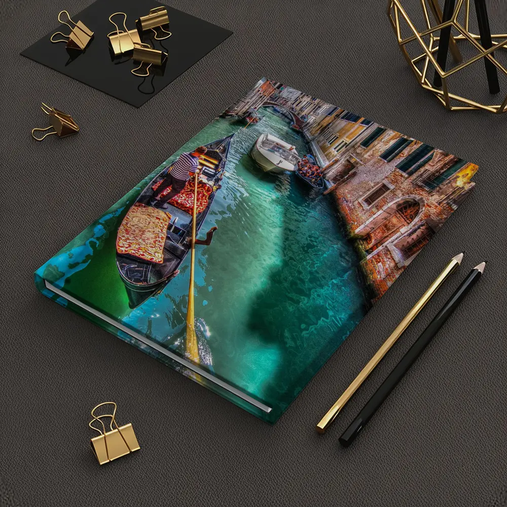 Venice Canal Gondola Italy Turquoise Water – Notebooks