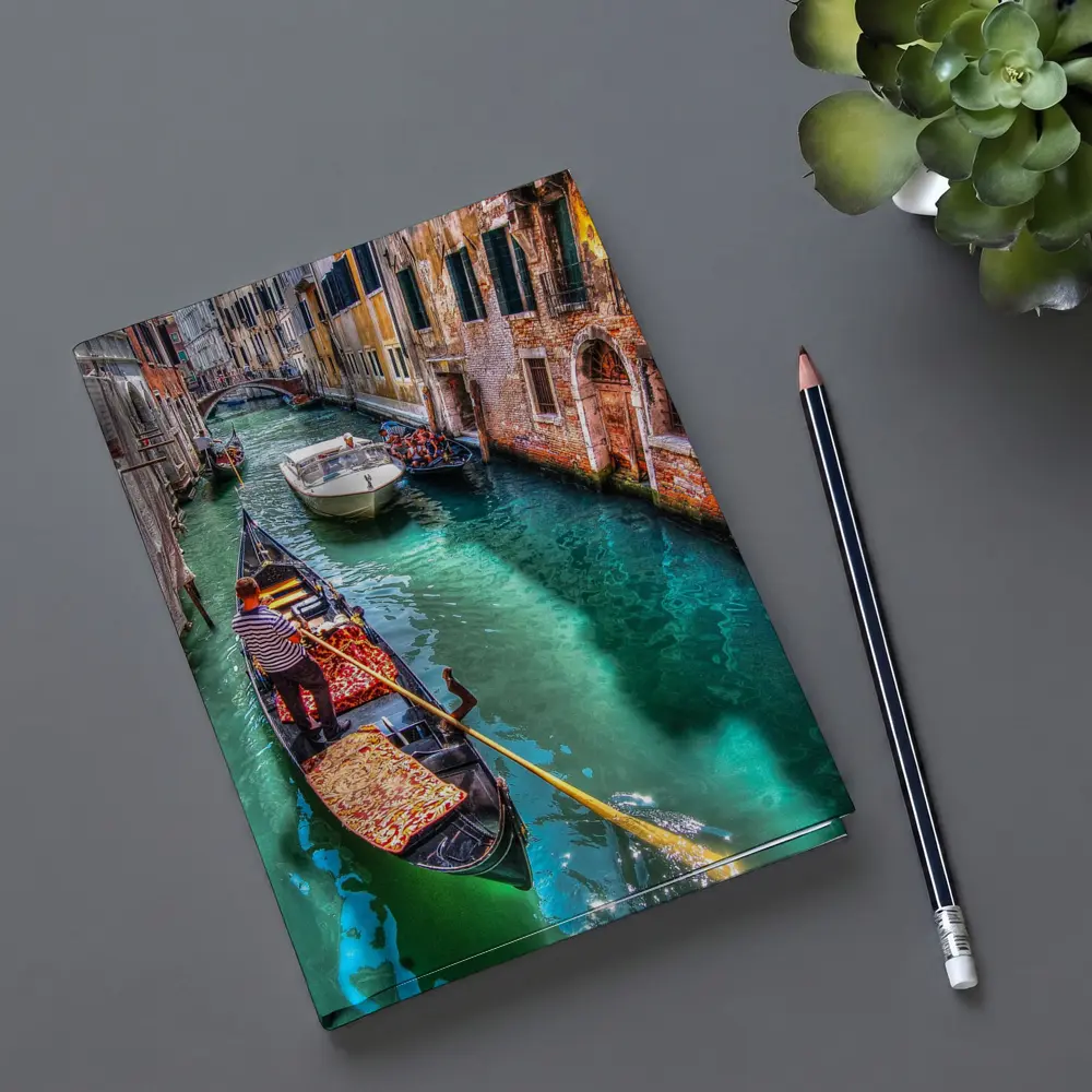 Venice Canal Gondola Italy Turquoise Water – Notebooks