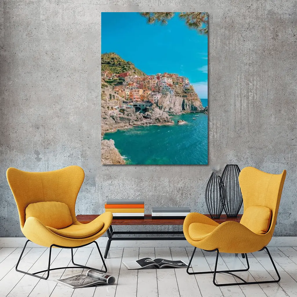 Manarola Cinque Terre Colorful Cliffside Village Italy – Wall Art