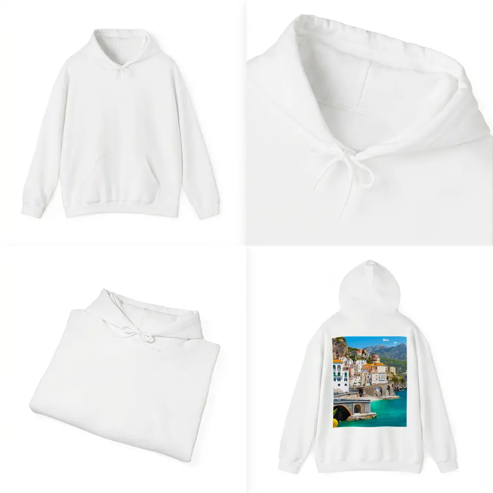 Amalfi Coast Cliffside Village Lemon Trees – Hoodies