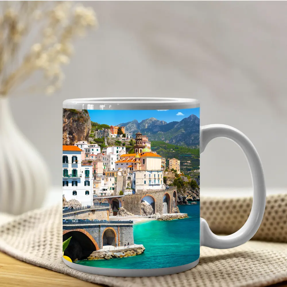 Amalfi Coast Cliffside Village Lemon Trees – Mugs
