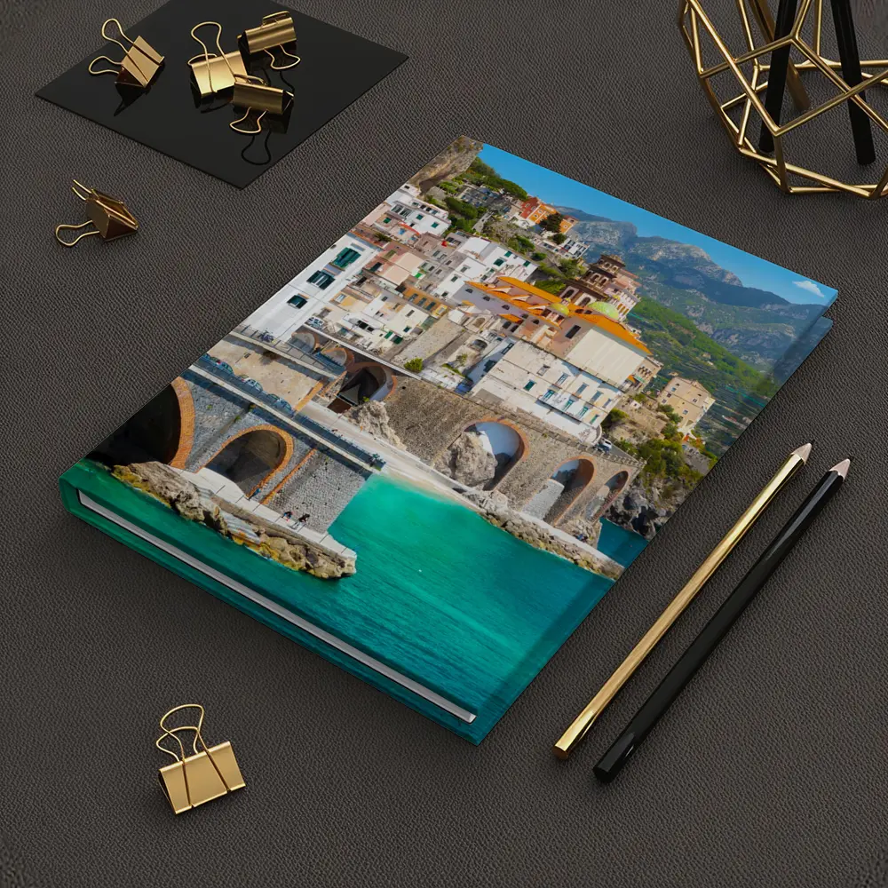 Amalfi Coast Cliffside Village Lemon Trees – Notebooks