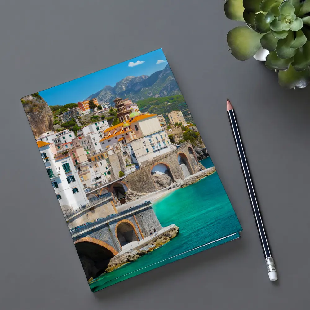 Amalfi Coast Cliffside Village Lemon Trees – Notebooks