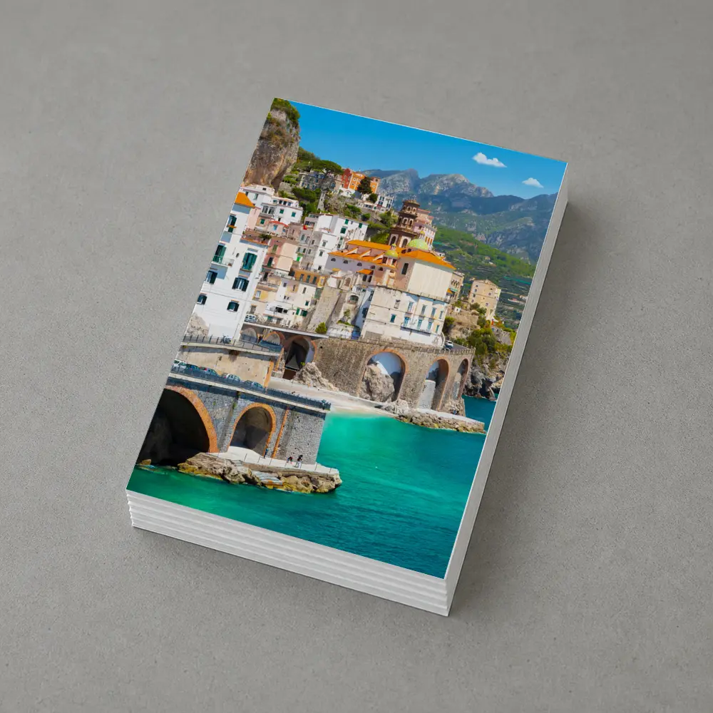 Amalfi Coast Cliffside Village Lemon Trees – Postcards