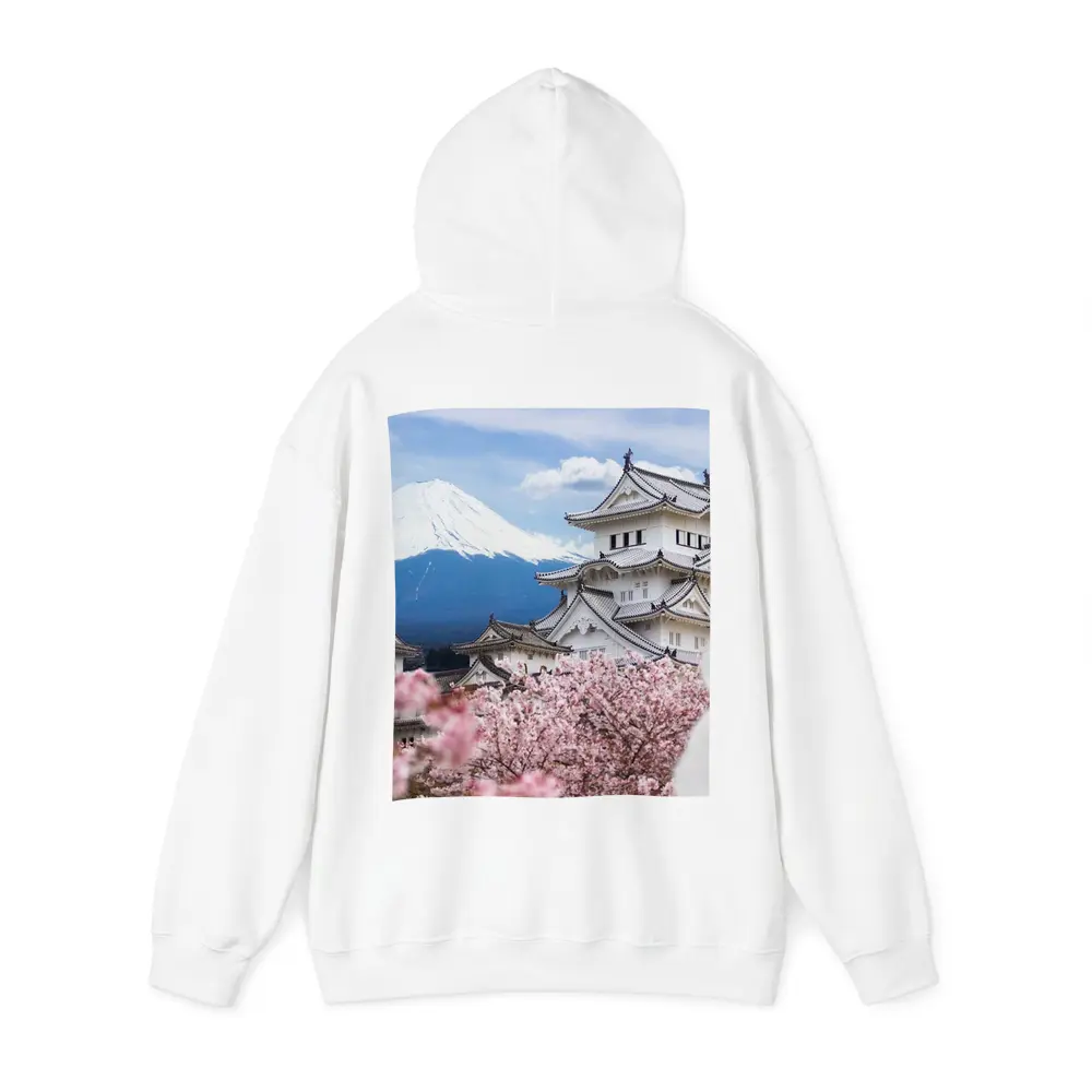 Japanese Castle Mount Fuji Cherry Blossoms – Hoodies