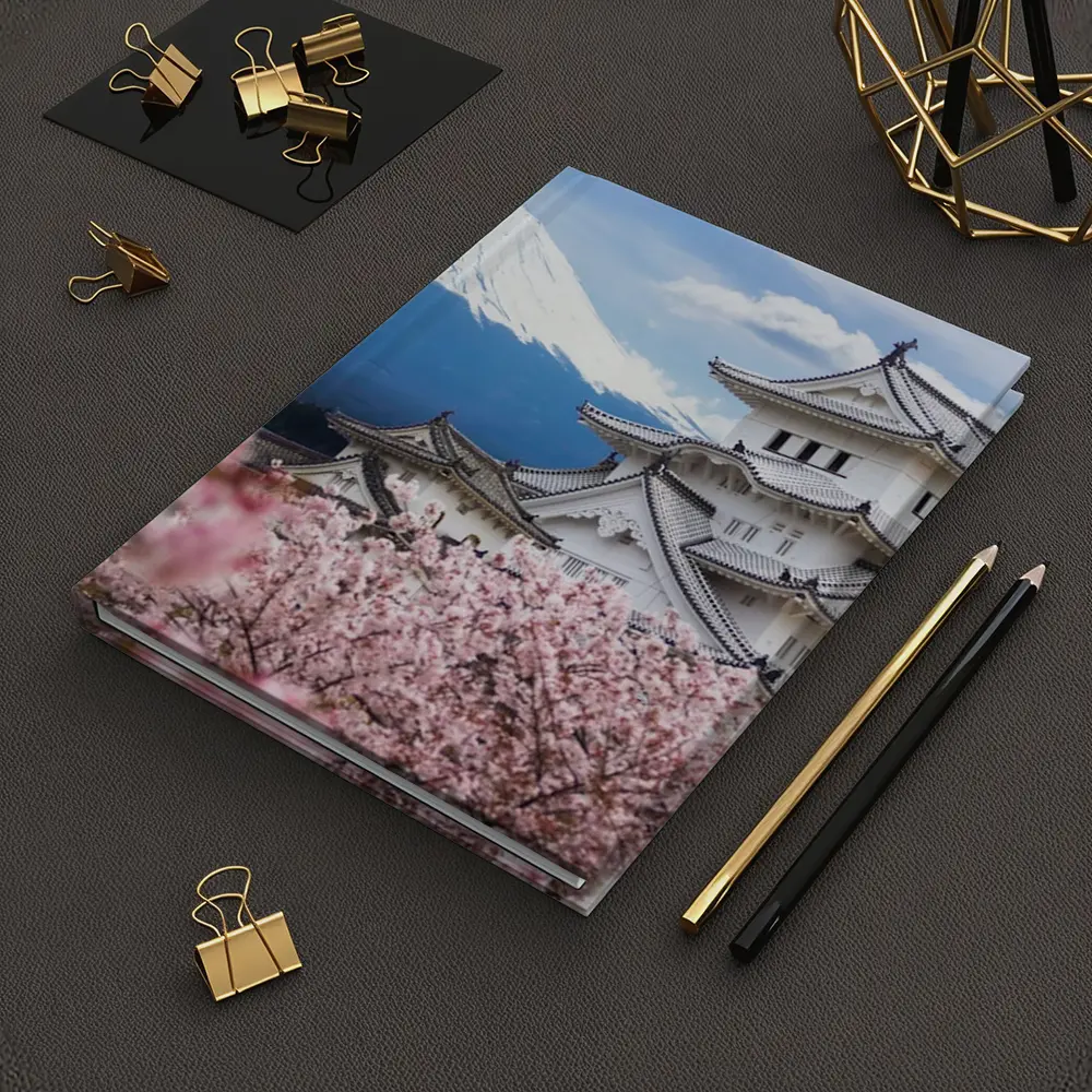 Japanese Castle Mount Fuji Cherry Blossoms – Notebooks