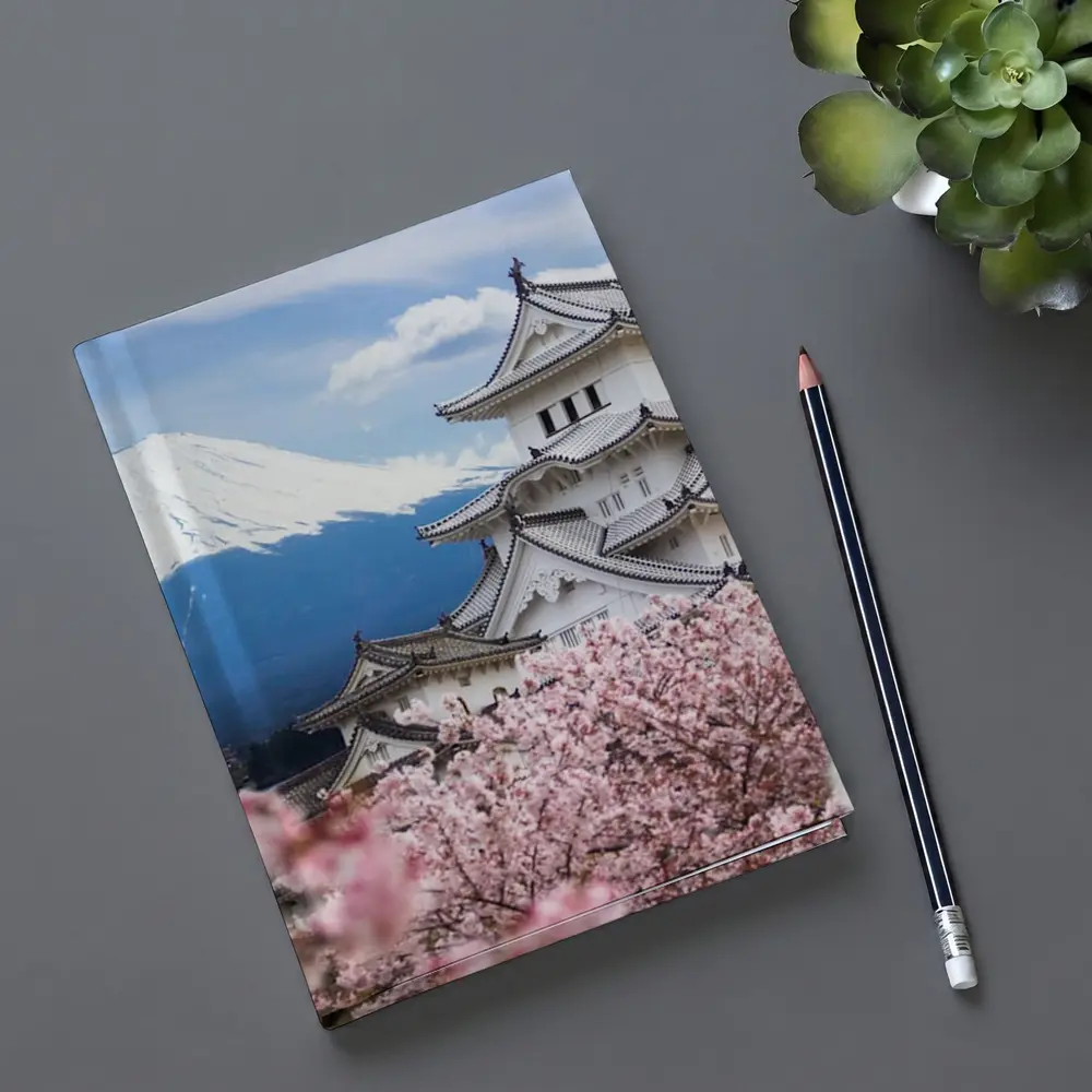 Japanese Castle Mount Fuji Cherry Blossoms – Notebooks