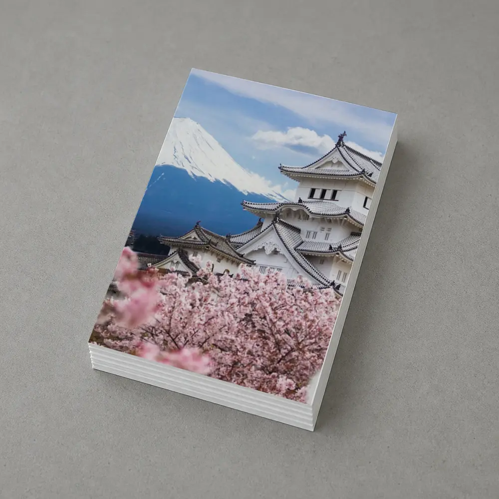Japanese Castle Mount Fuji Cherry Blossoms – Postcards