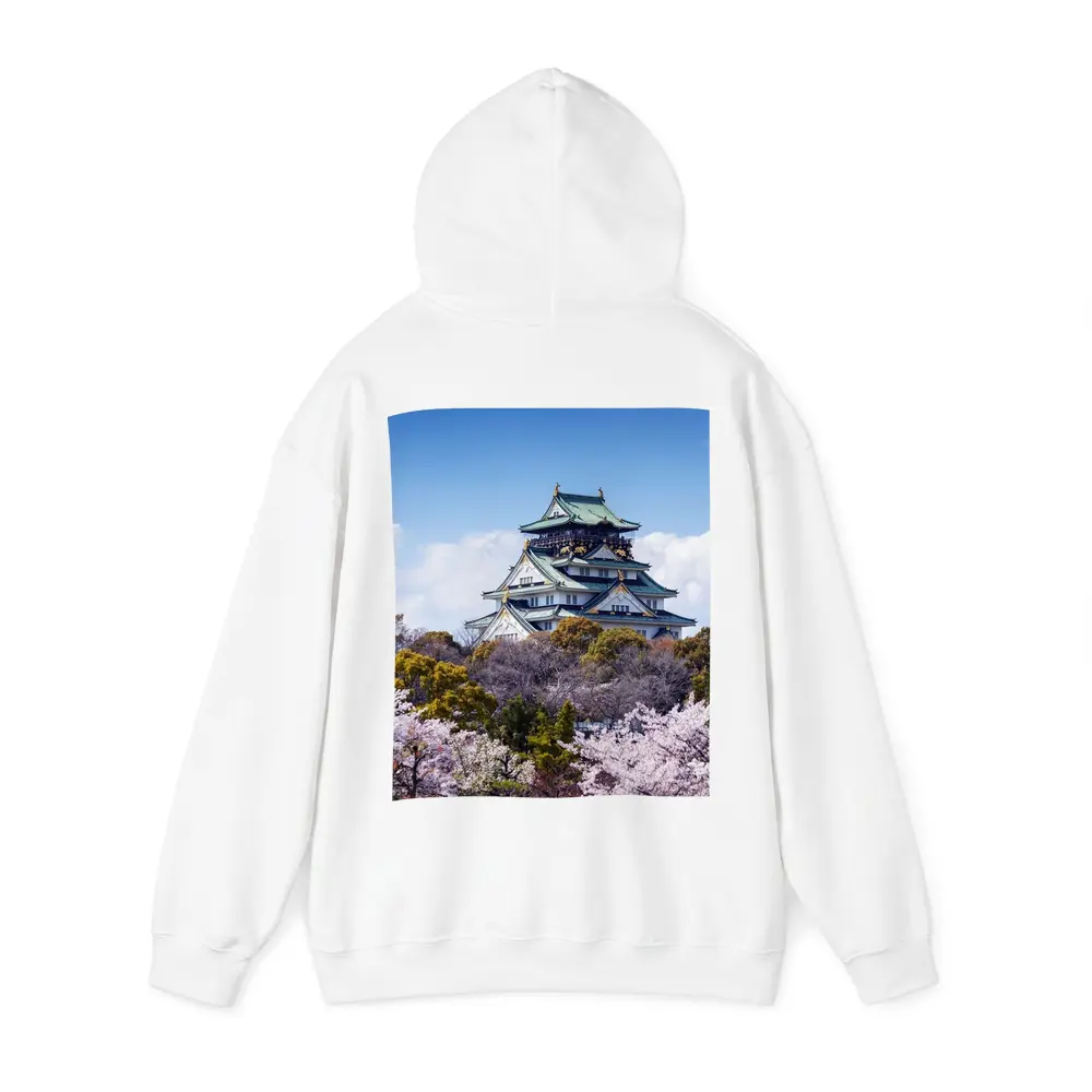 Osaka Castle Cherry Blossoms Blue Sky Japan – Hoodies