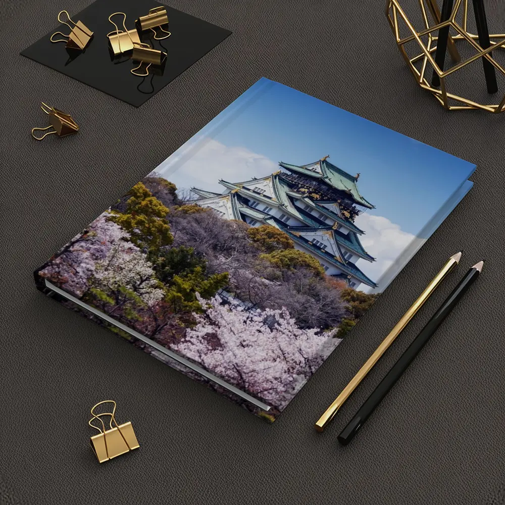 Osaka Castle Cherry Blossoms Blue Sky Japan – Notebooks