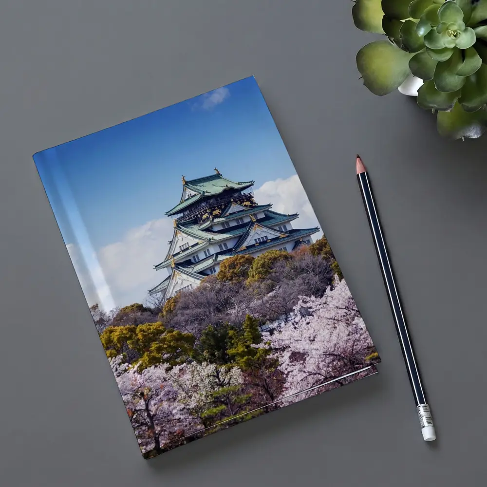 Osaka Castle Cherry Blossoms Blue Sky Japan – Notebooks