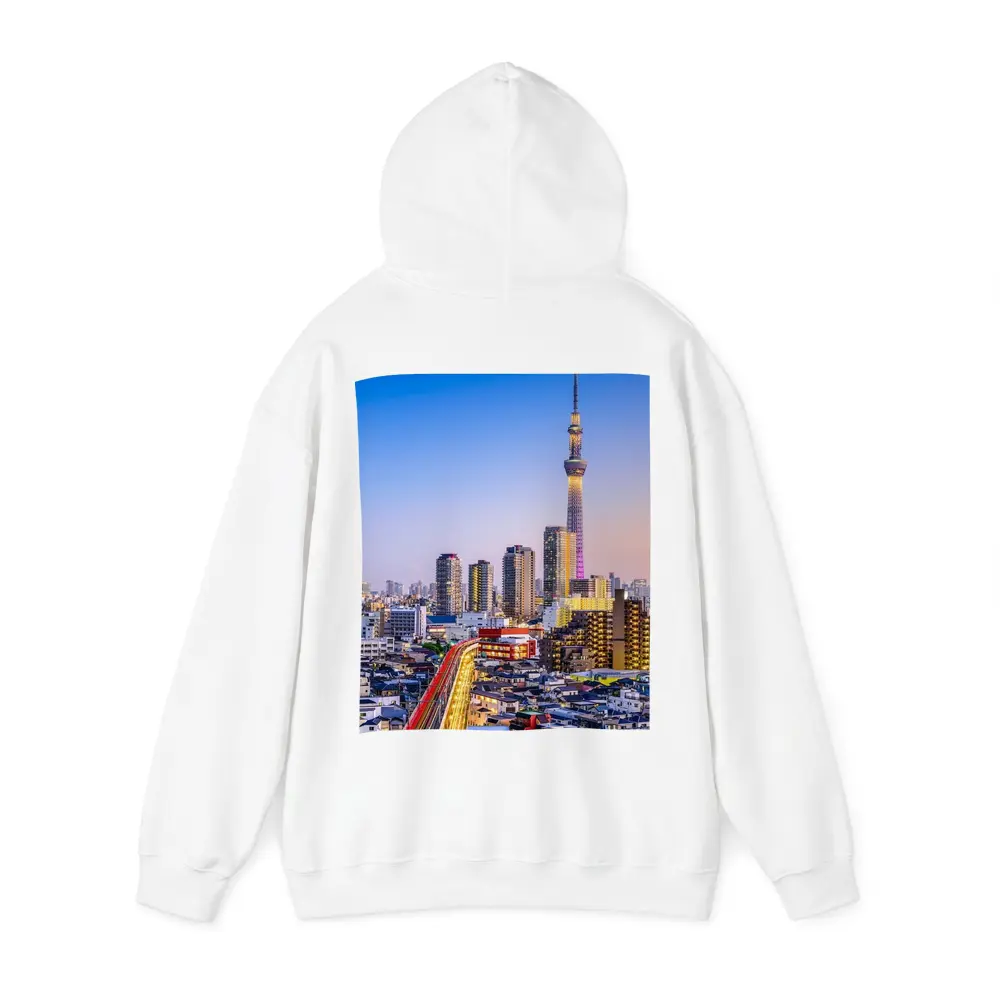 Tokyo Skytree Tower City Skyline Dusk – Hoodies