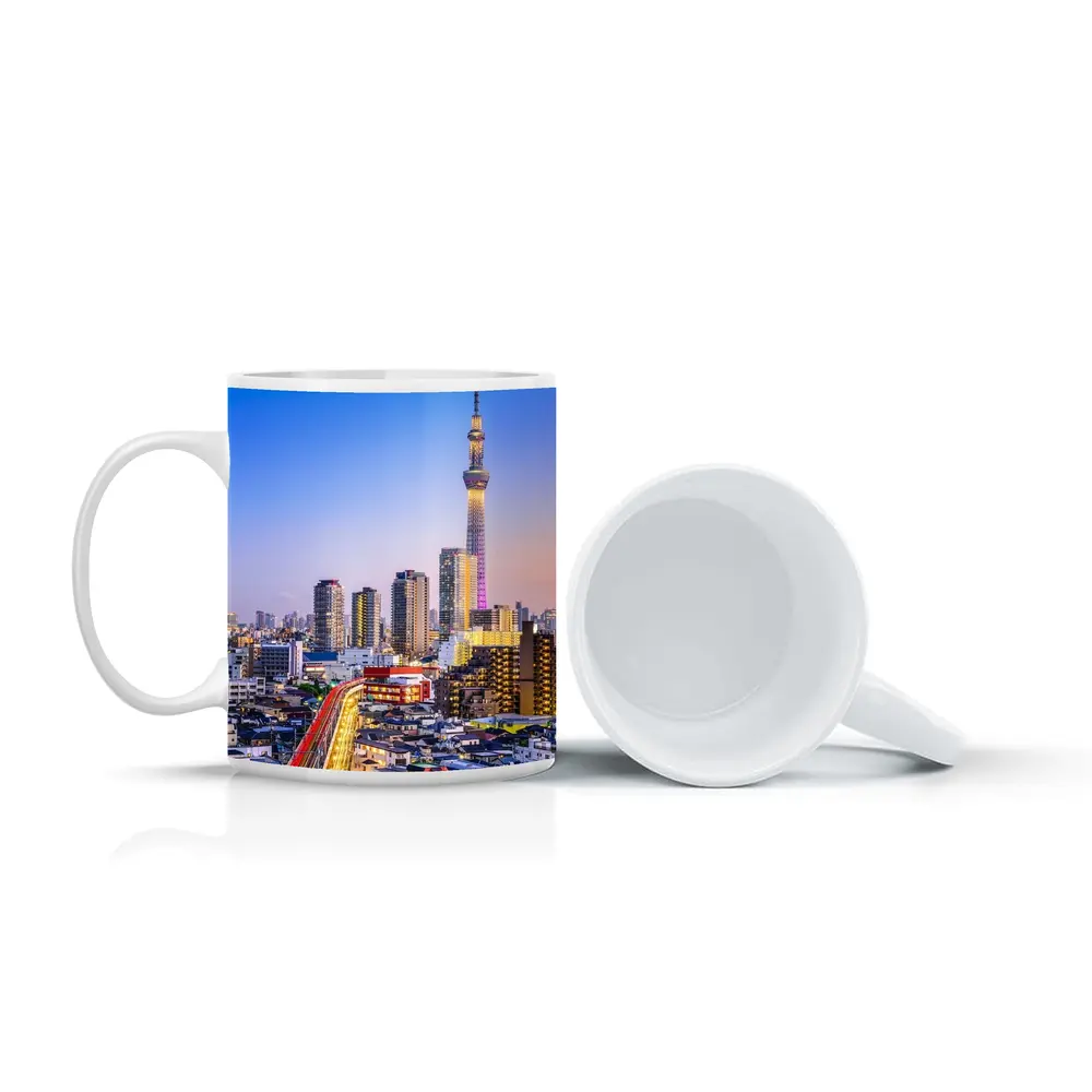 Tokyo Skytree Tower City Skyline Dusk – Mugs